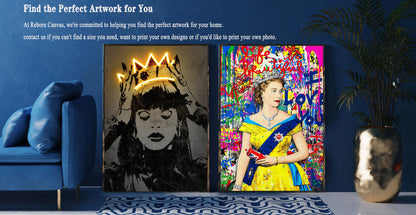 Bansky Dream Big Dreams Graffiti Canvas Painting