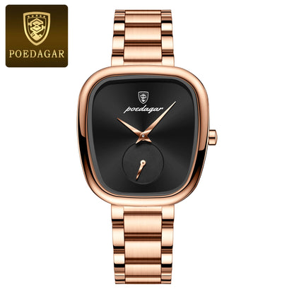 POEDAGAR Waterproof Stainless Steel Ladies Watch