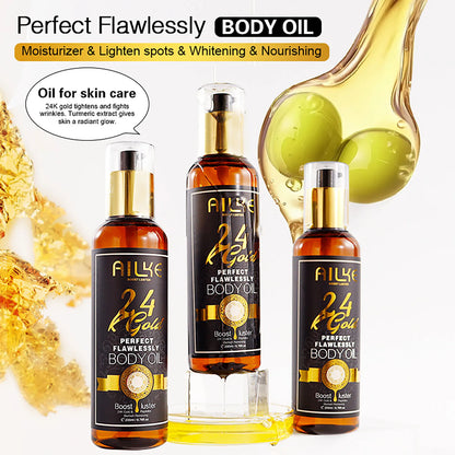 AILKE 24K Gold Flawlessly Skin Care Set