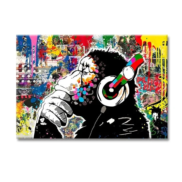 The Boy Behind The Curtains Poster Banksy Street Art