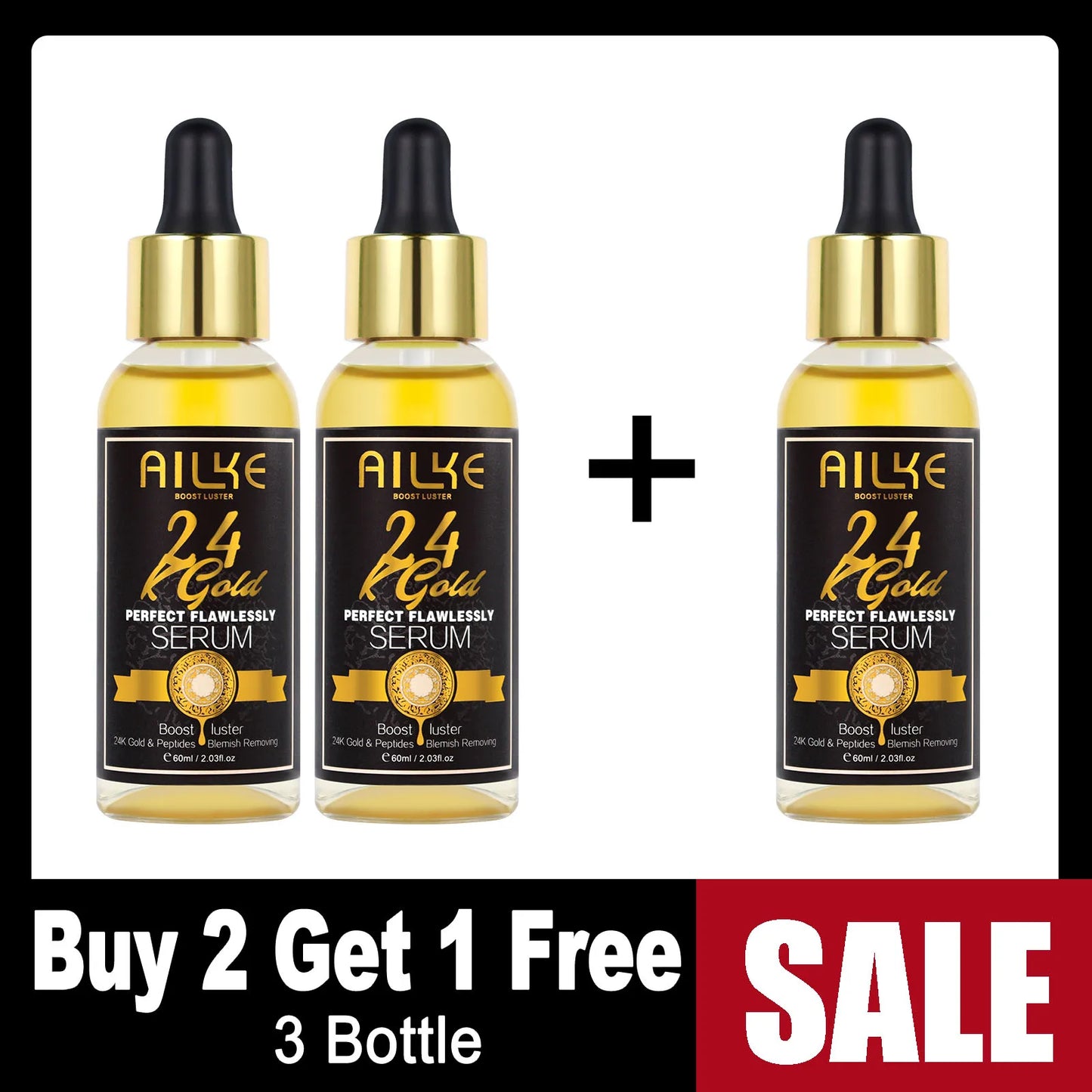 AILKE 24K Gold Flawlessly Skin Care Set