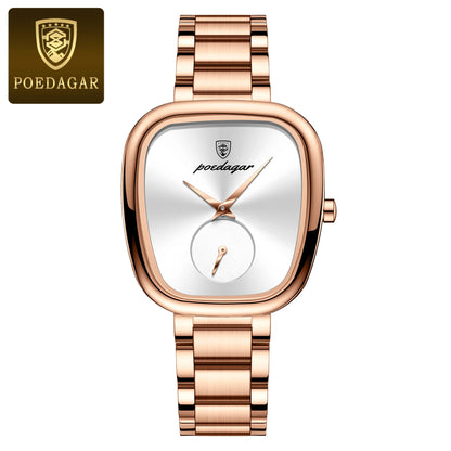 POEDAGAR Waterproof Stainless Steel Ladies Watch