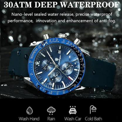 POEDAGAR Men Sport Quartz Watches