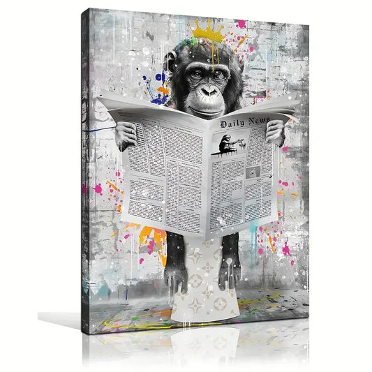 Banksy  No Frame Wall Art For Bathroom