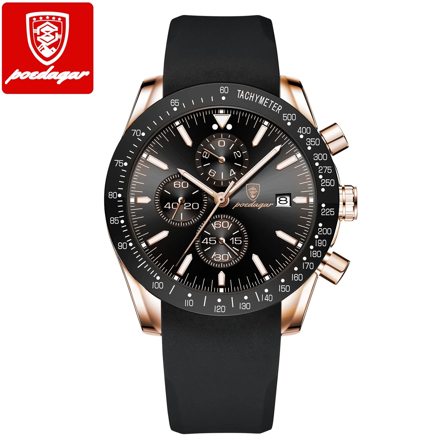 POEDAGAR Men Sport Quartz Watches
