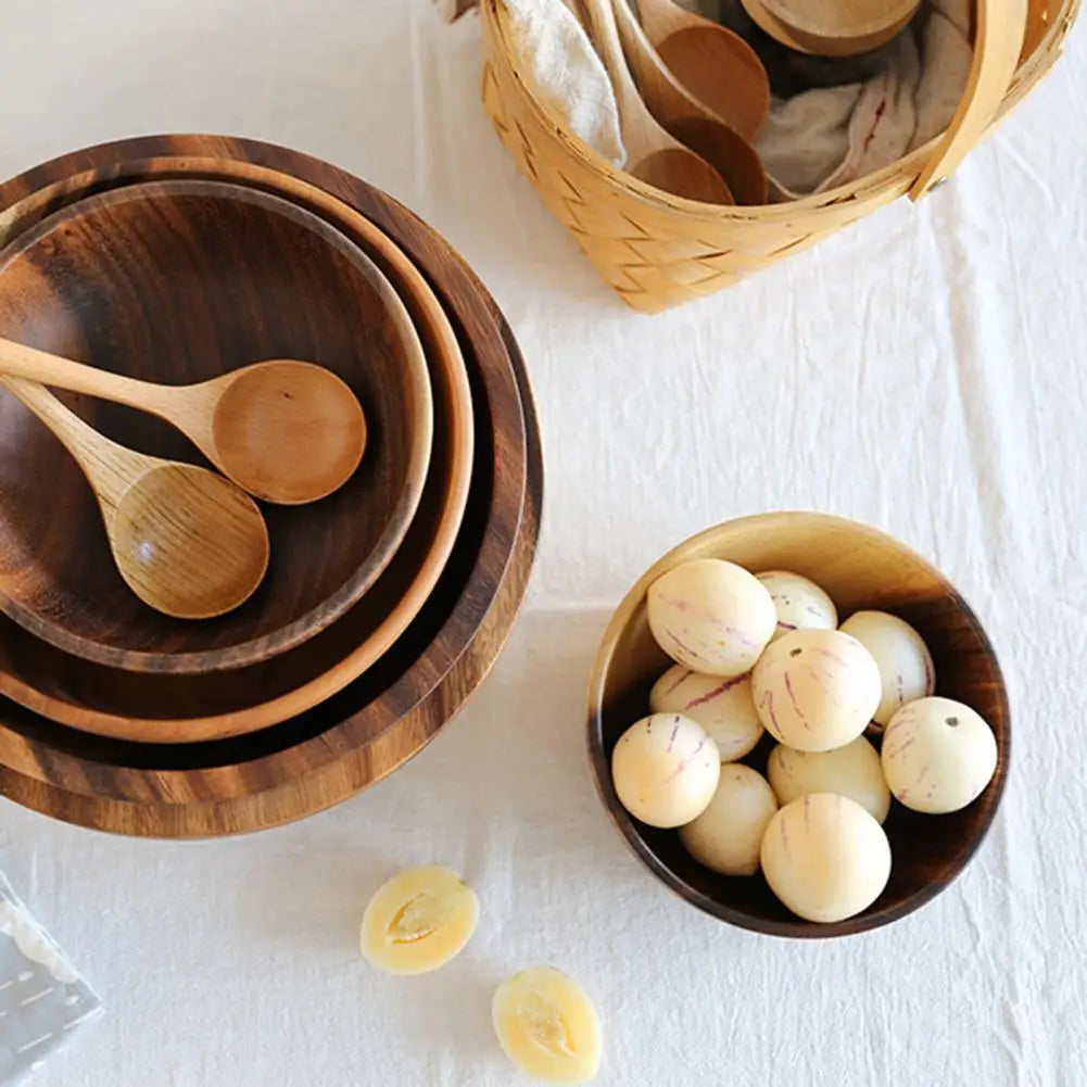 Japanese Practical Wooden Soup Bowl