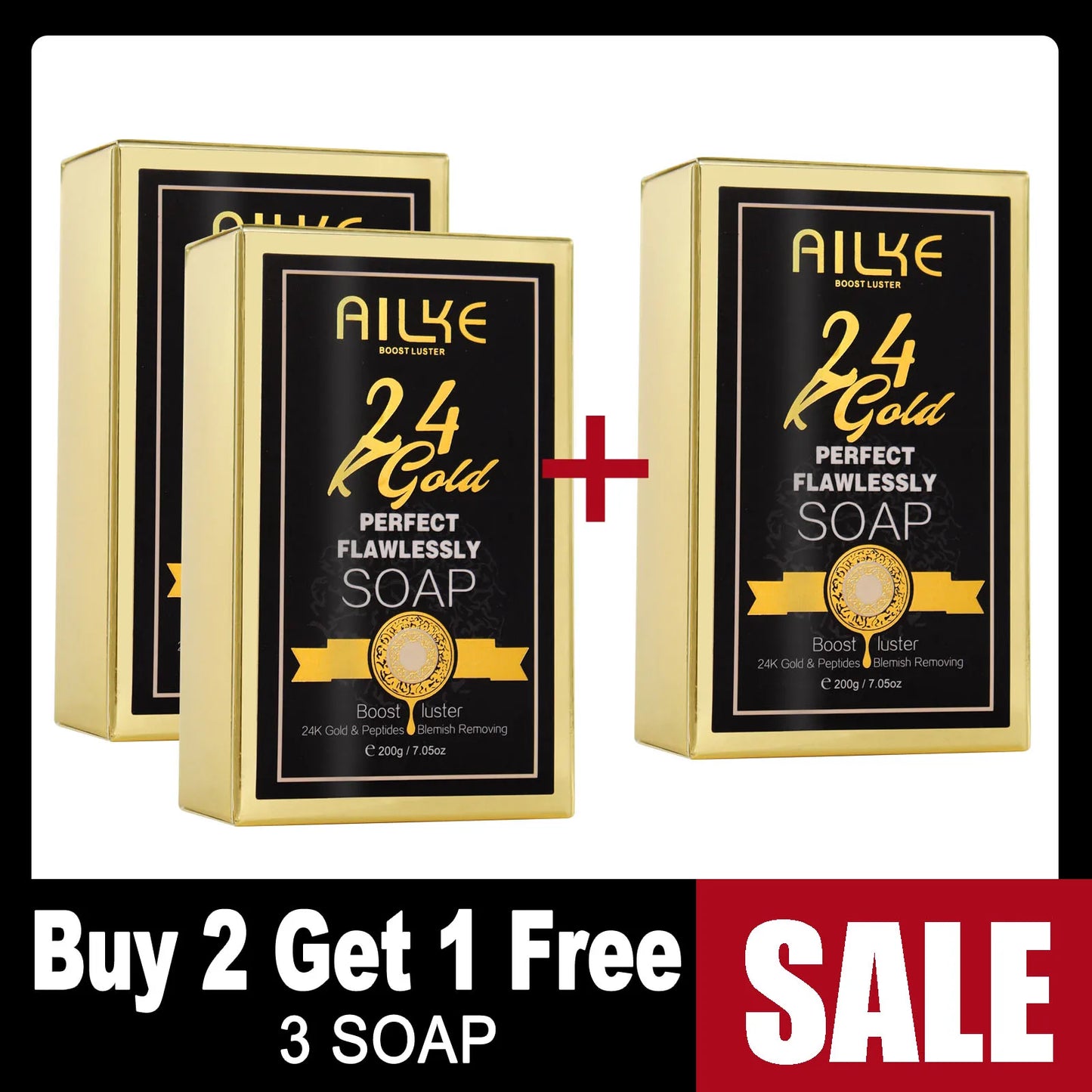 AILKE 24K Gold Flawlessly Skin Care Set