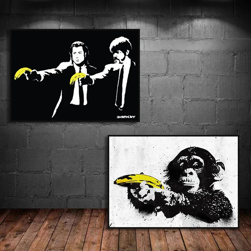 Classic Retro Wall Art Banksy