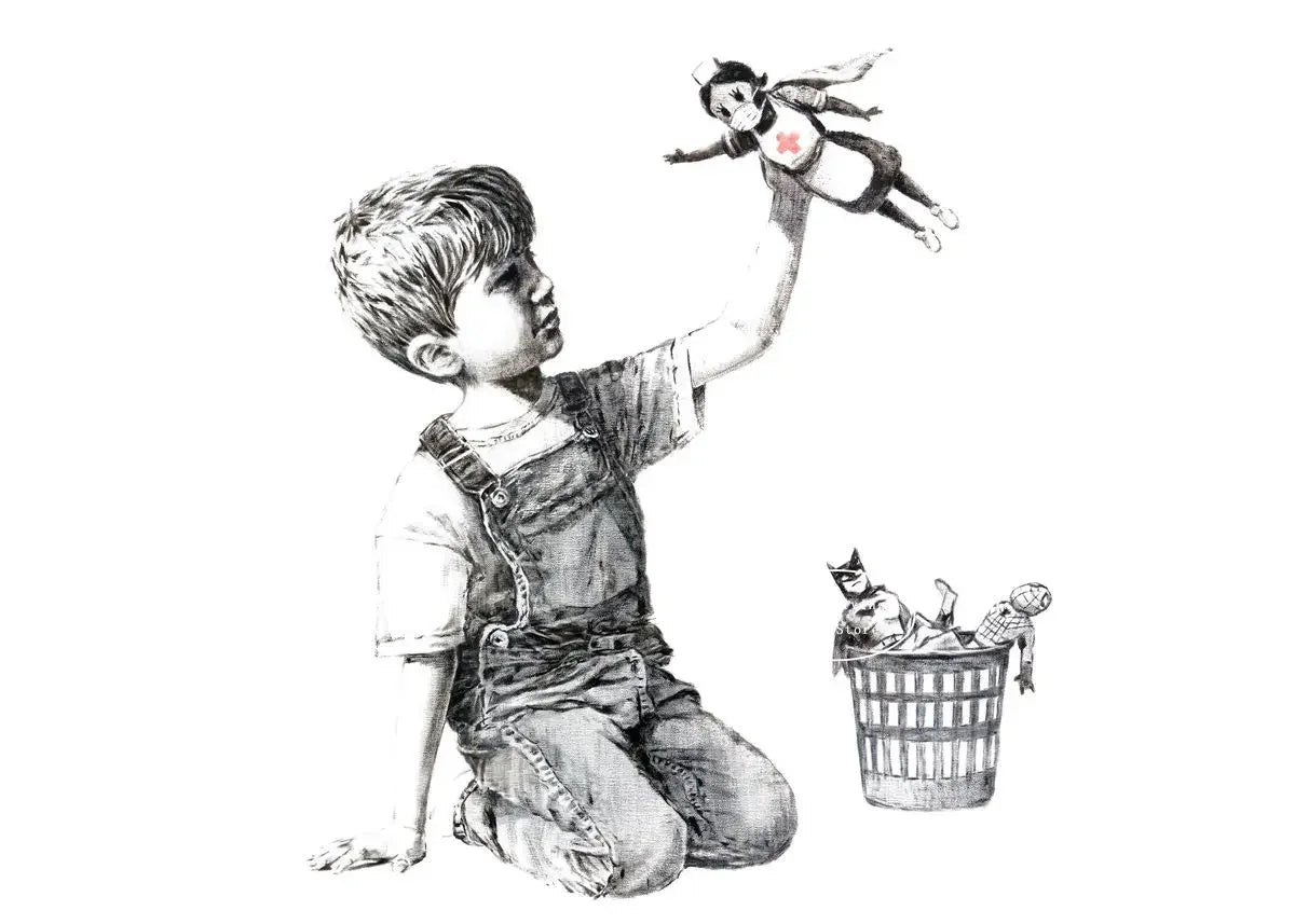 Classic Retro Wall Art Banksy