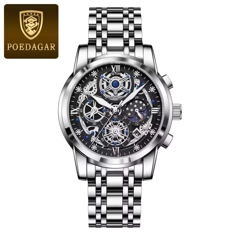 POEDAGAR Men's Reloj Watch Waterproof Luminous