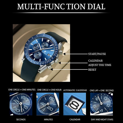 POEDAGAR Men Sport Quartz Watches