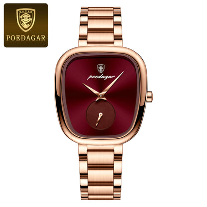 POEDAGAR Waterproof Stainless Steel Ladies Watch