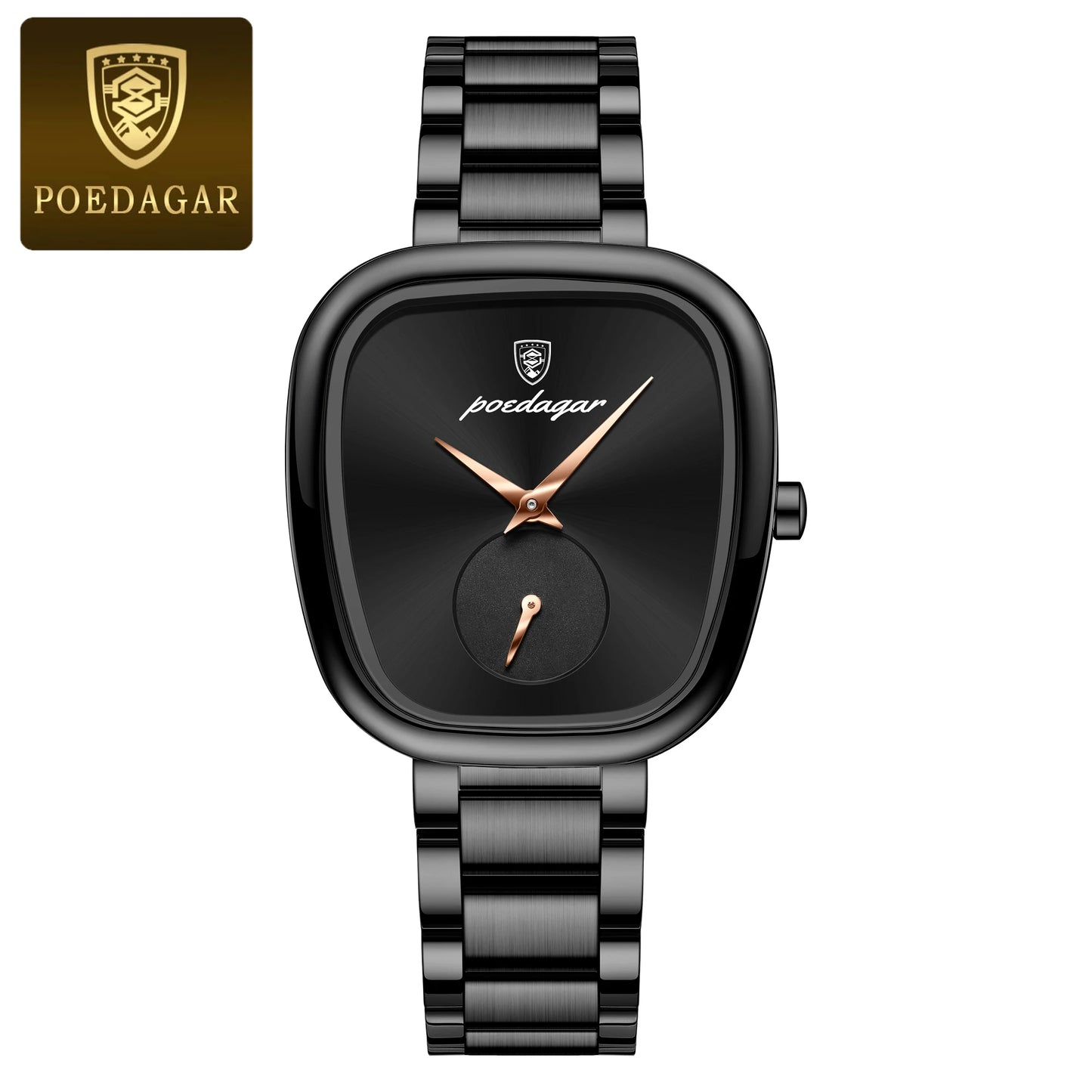 POEDAGAR Waterproof Stainless Steel Ladies Watch