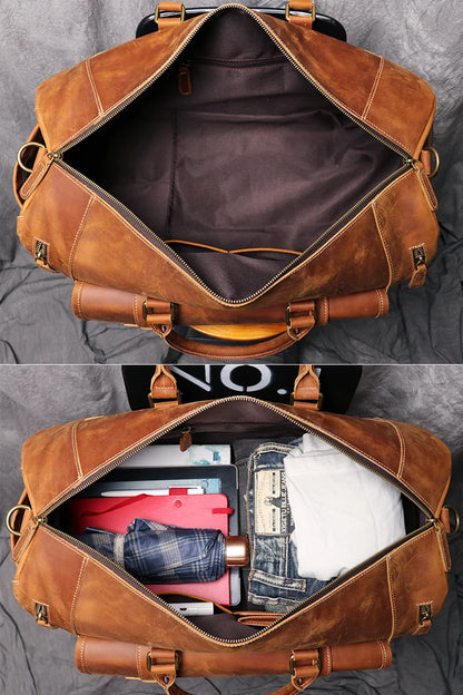 Vintage Genuine Leather Travel bag