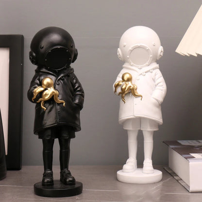 Banksy Diver Girl Statue