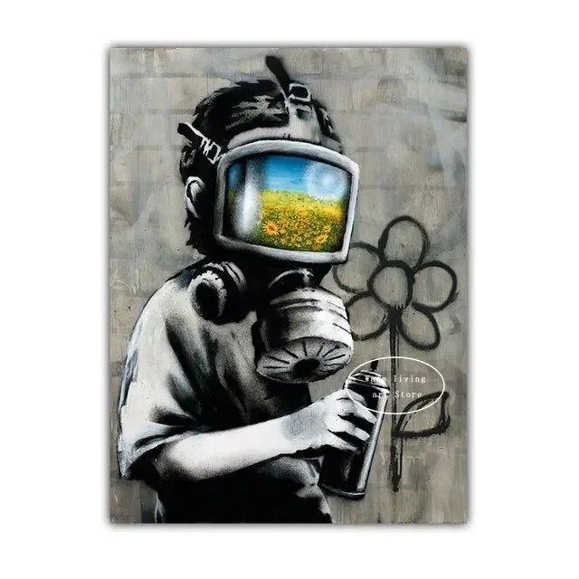 Classic Retro Wall Art Banksy
