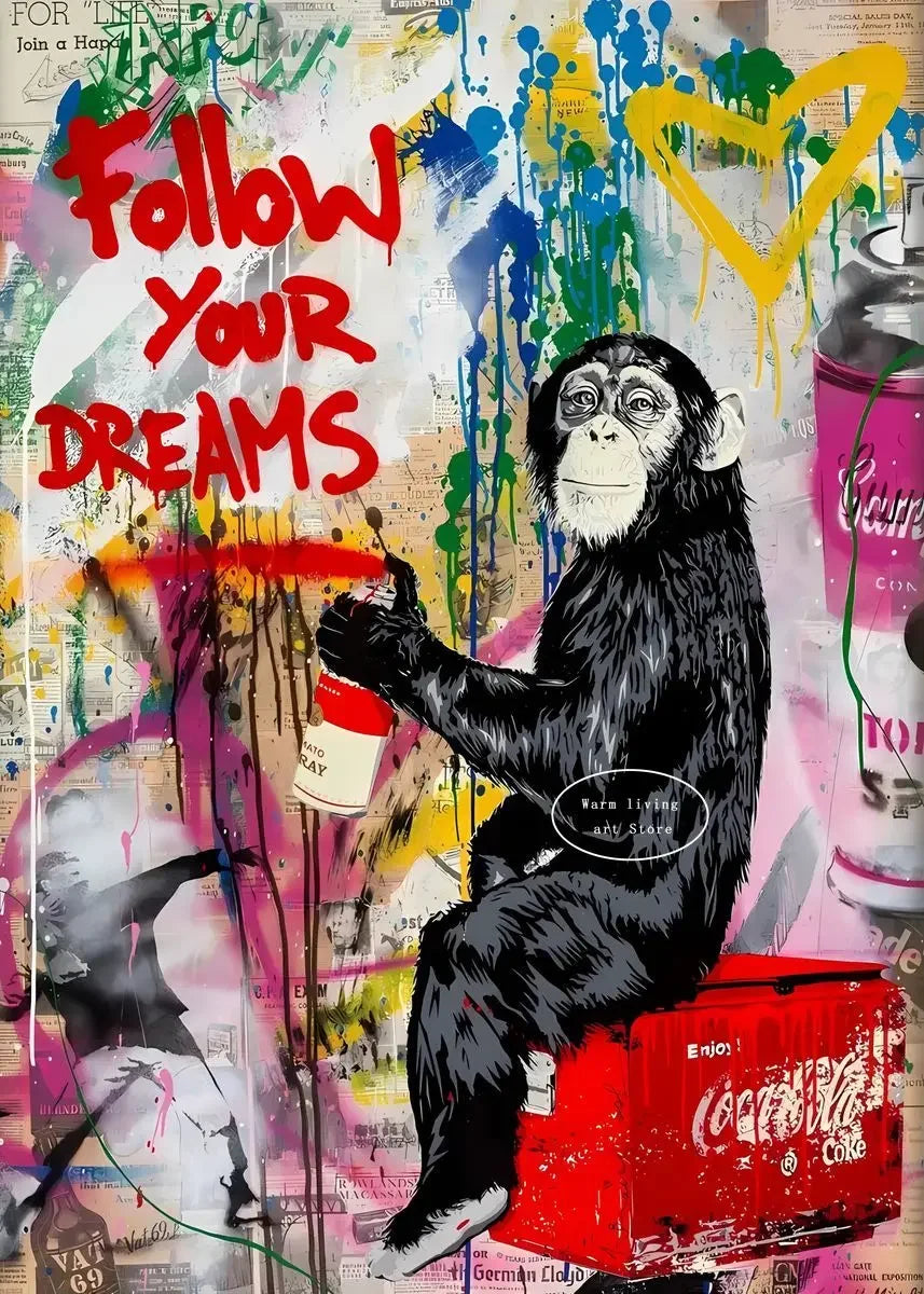 Classic Retro Wall Art Banksy