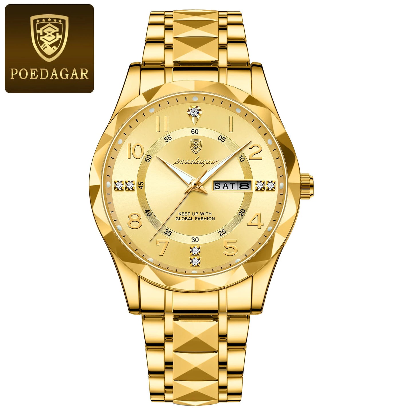 POEDAGAR Luxury Men's Wristwatch