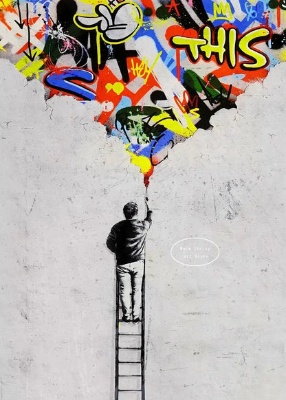 Classic Retro Wall Art Banksy