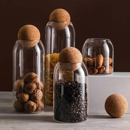Glass Cork Stopper jar