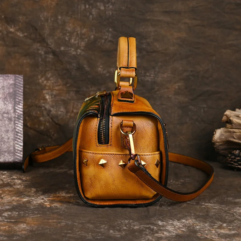 Vintage Girl with Pet handbag