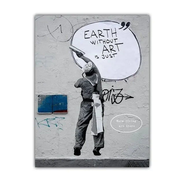 Classic Retro Wall Art Banksy