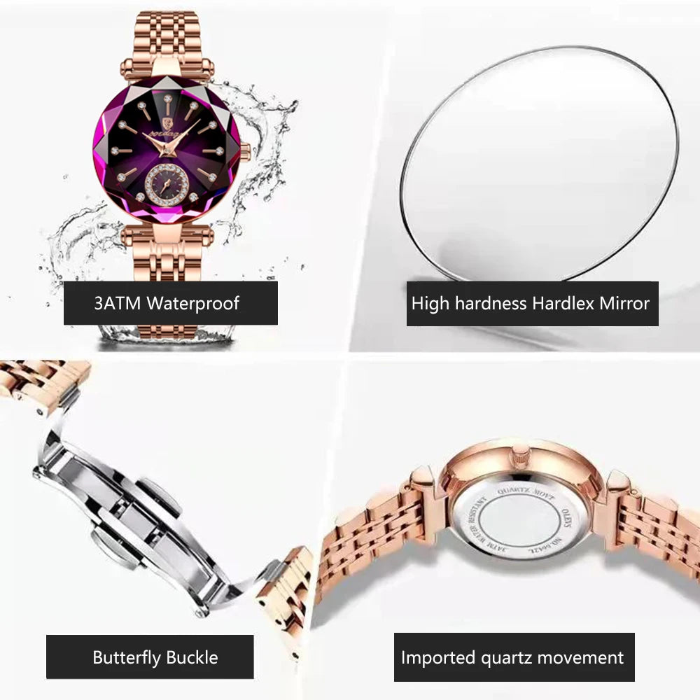 POEDAGAR Watch for Women Rose Gold