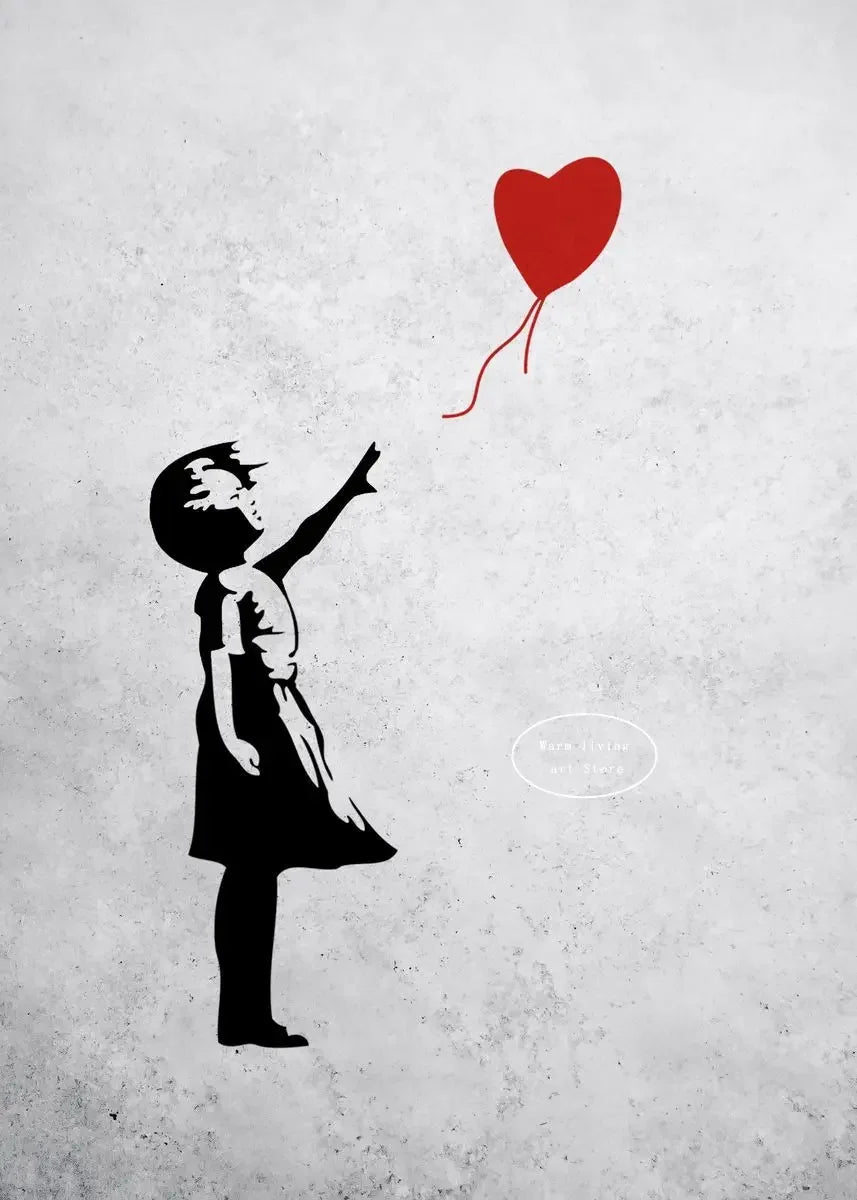 Classic Retro Wall Art Banksy