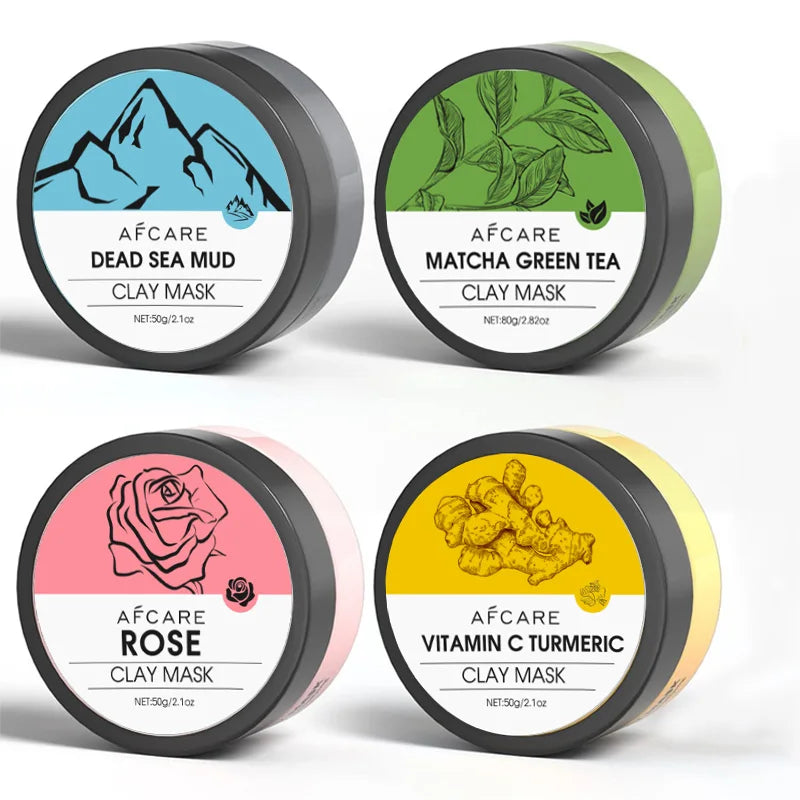 Clay Facial Mask Set 4 pack