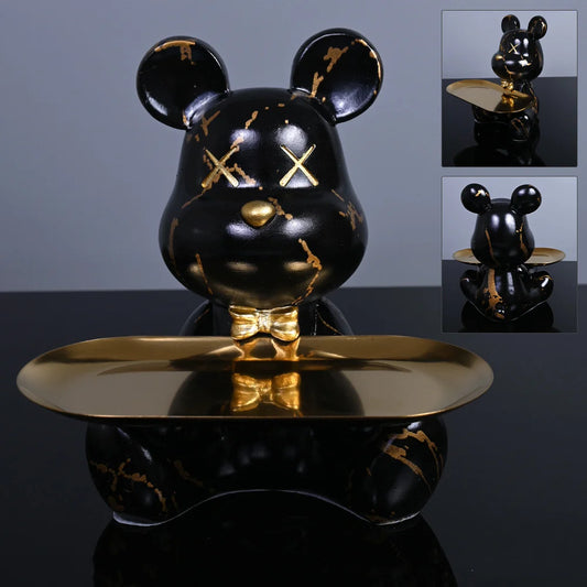 Colorful Bear Statues and Sculptures, Butler Figure