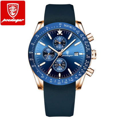 POEDAGAR Men Sport Quartz Watches