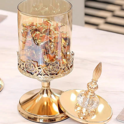 Crystal Glass Storage Jar