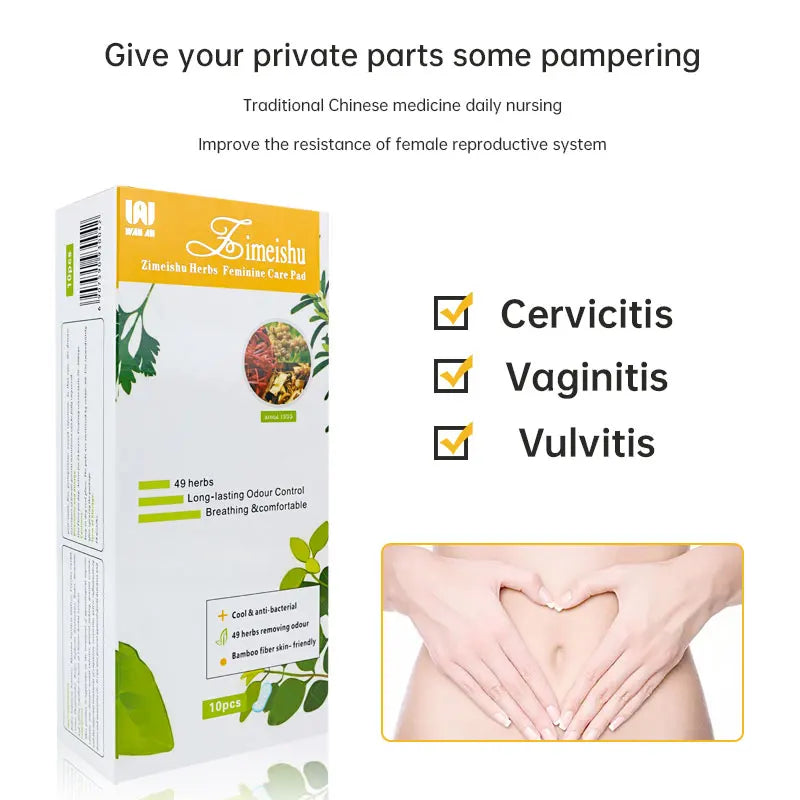 Zimeishu silver-ion gynecological care pad