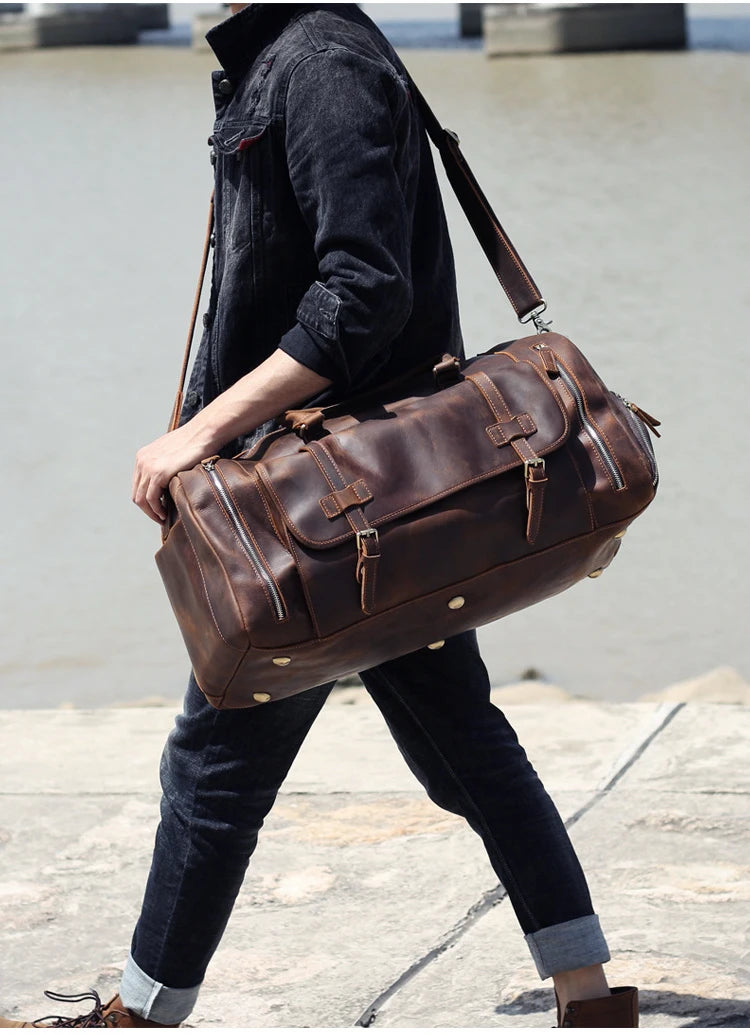 Vintage Genuine Leather Travel bag