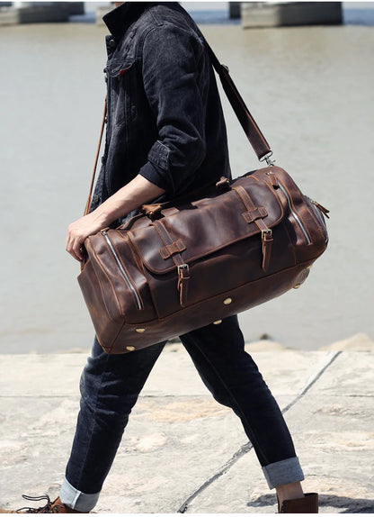 Vintage Genuine Leather Travel bag