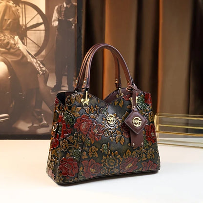 Vintage Flower Pattern Handbag